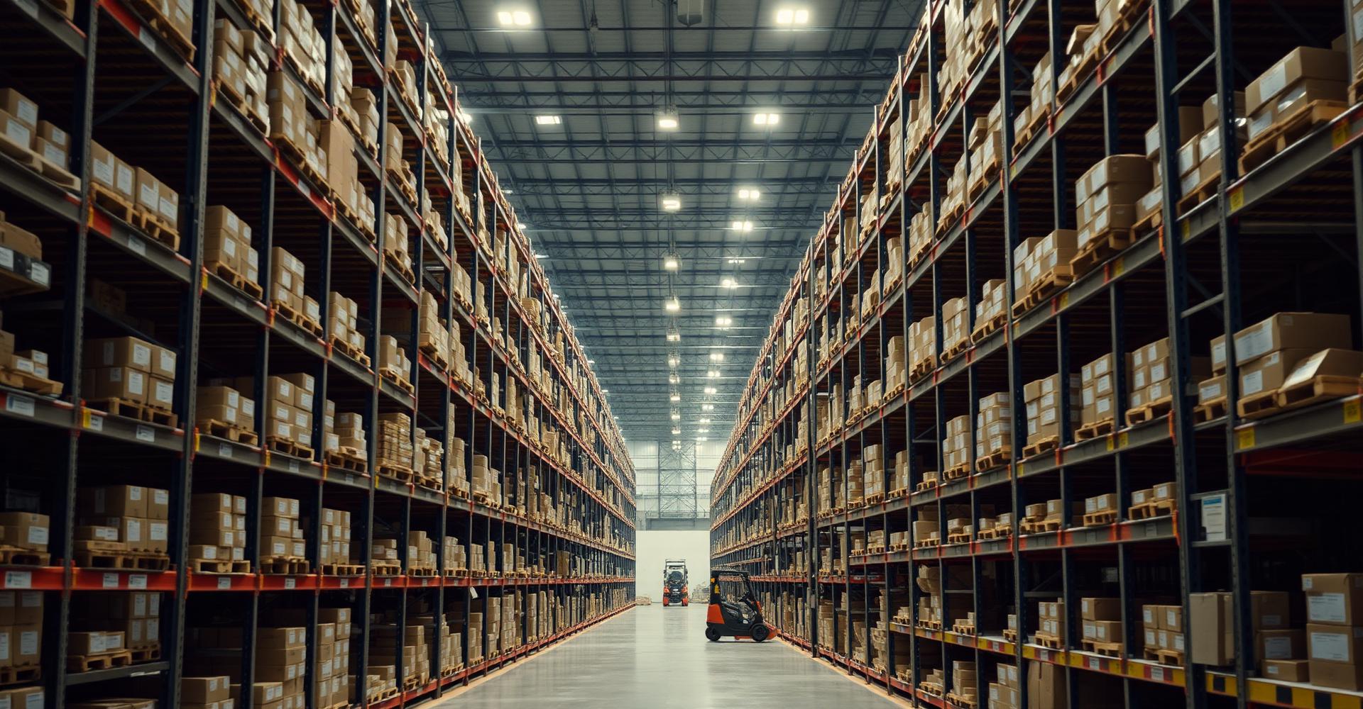 Warehouse aisle